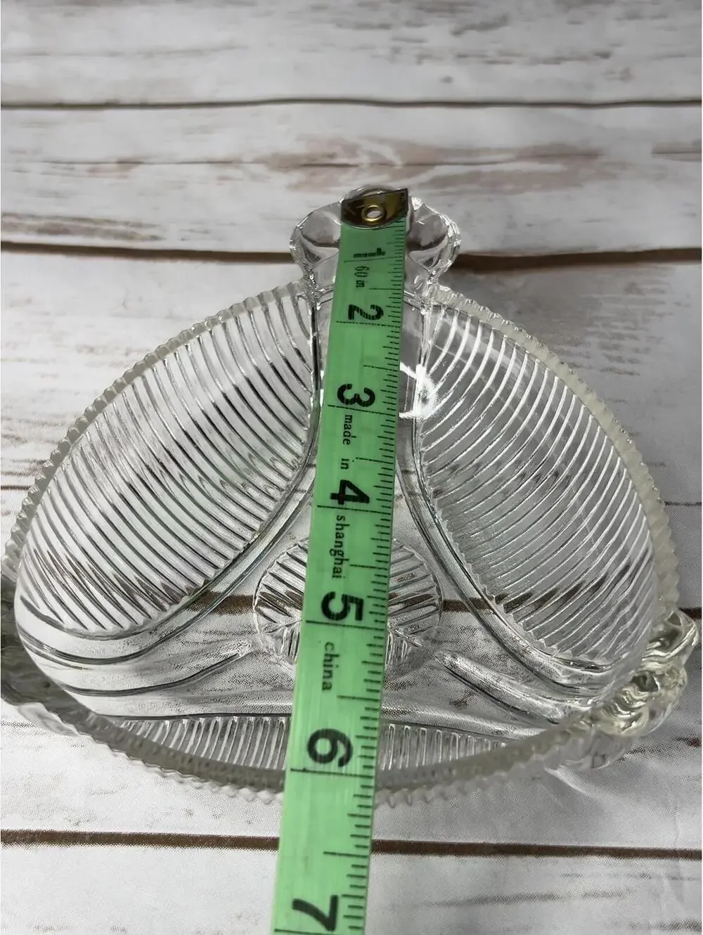 Vintage Hazel Atlas‎ Art Deco triangle Candy / Condiment dish 1930-40